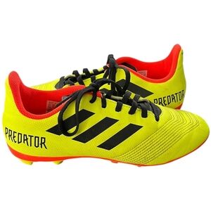 Adidas Predator 18.4 Boy's Soccer Cleats Size 3.5 Neon Yellow Orange Black